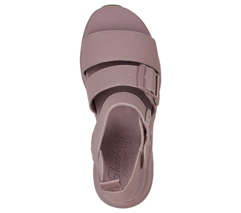 Sandale casual, dama, SKECHERS D'LUX WALKER RETRO COSMOS, 119234-MVE mov, textil